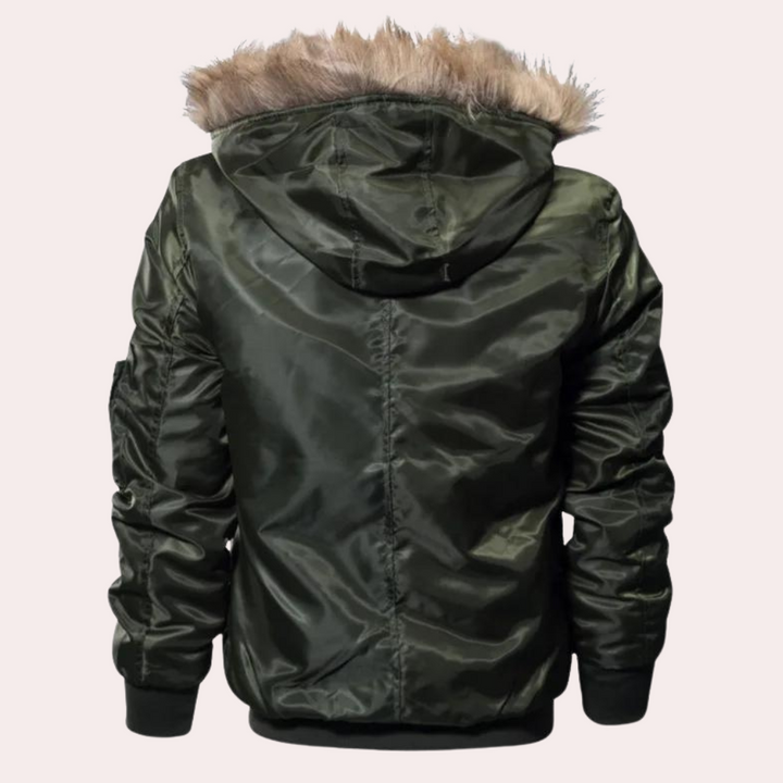Donald - Herrenjacke mit Pelzkapuze