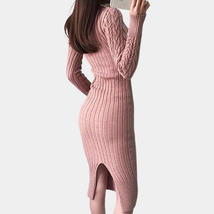Ema - Elegantes Strickpullover Kleid für Damen