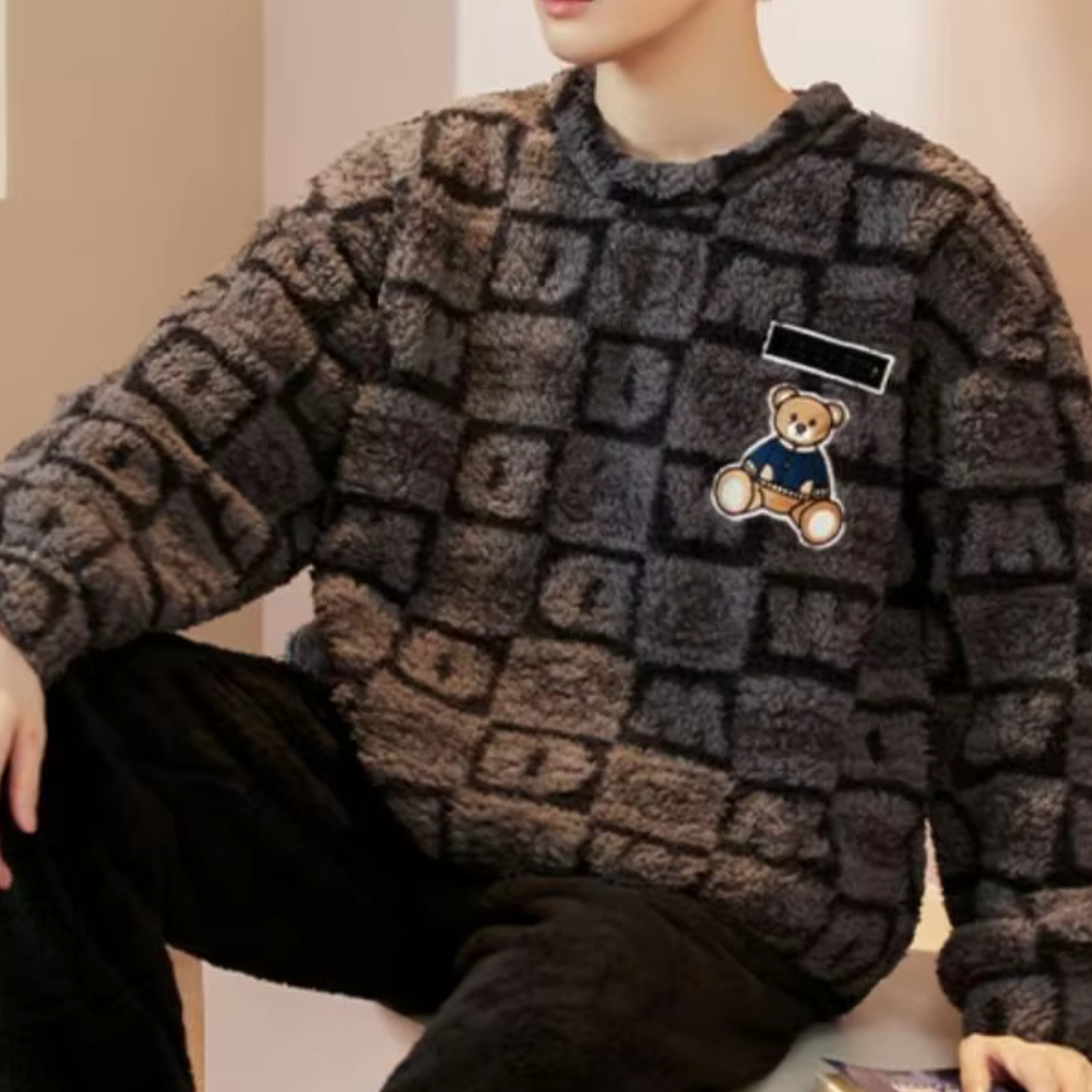 Dennis - Stilvolles Winter-Pyjama-Set für Männer