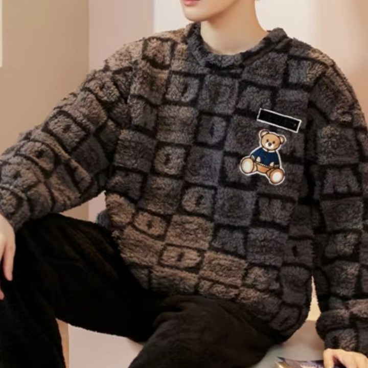 Dennis - Stilvolles Winter-Pyjama-Set für Männer
