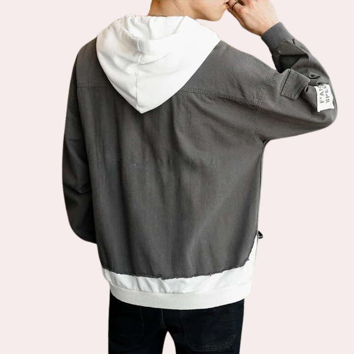Milen - Moderne Denim-Kapuzenjacke für Männer