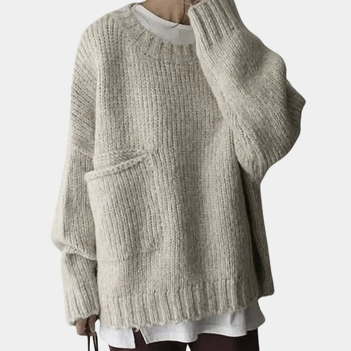 Frances - Lässiger, Warmer Pullover für Damen