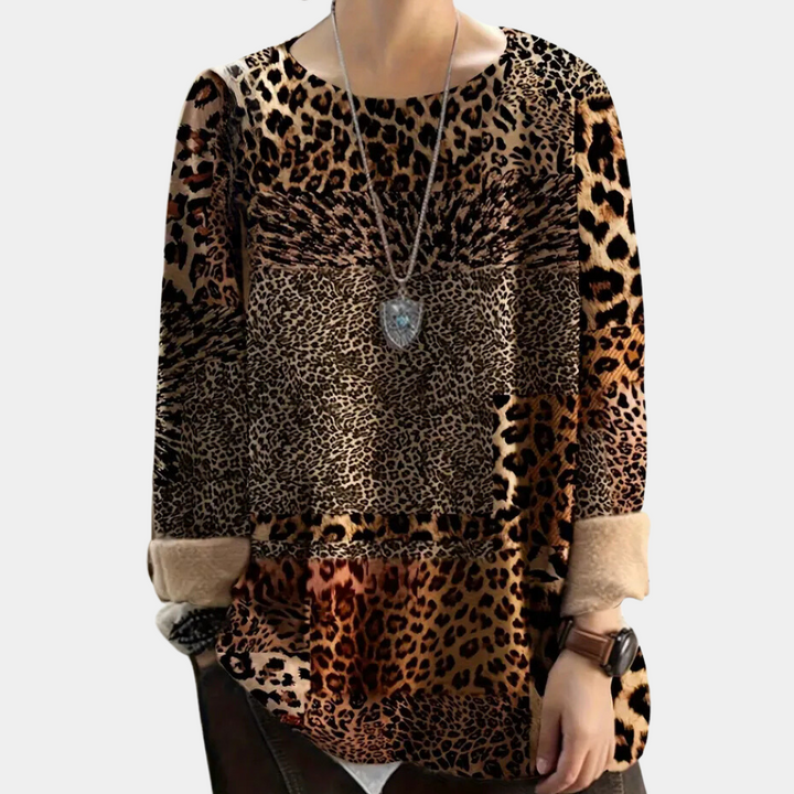 Martha - Eleganter Leopardenmuster-Pullover für Frauen