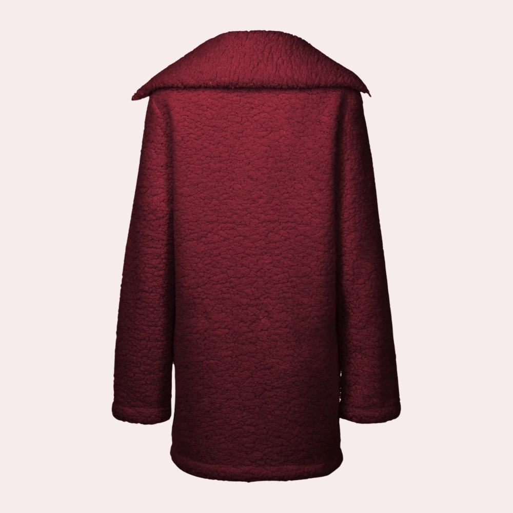 Cadence - Modische Plüsch-Kapuzenjacke für Damen