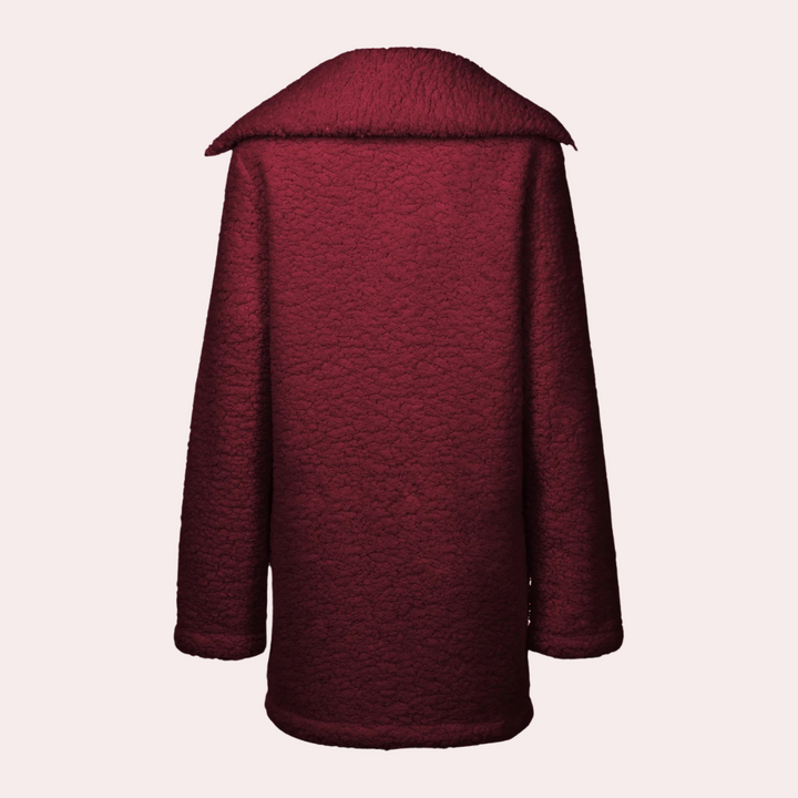 Cadence - Modische Plüsch-Kapuzenjacke für Damen