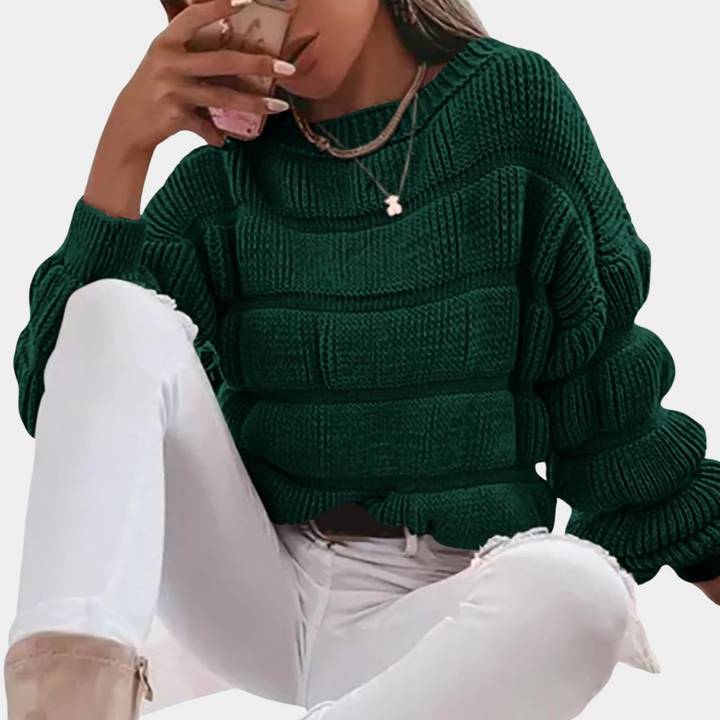 Sandra - Modischer Strickpullover für Damen