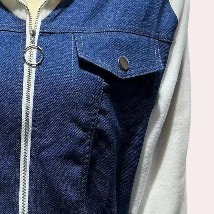 Mindy - Moderne Jeans Winterjacke für Damen
