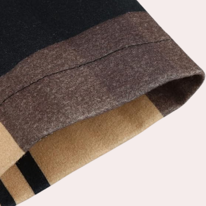 Richard - Eleganter Karierter Mantel für Herren