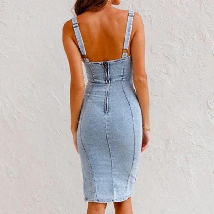 Heloise - Stilvolles Damenkleid mit Verstellbaren Trägern