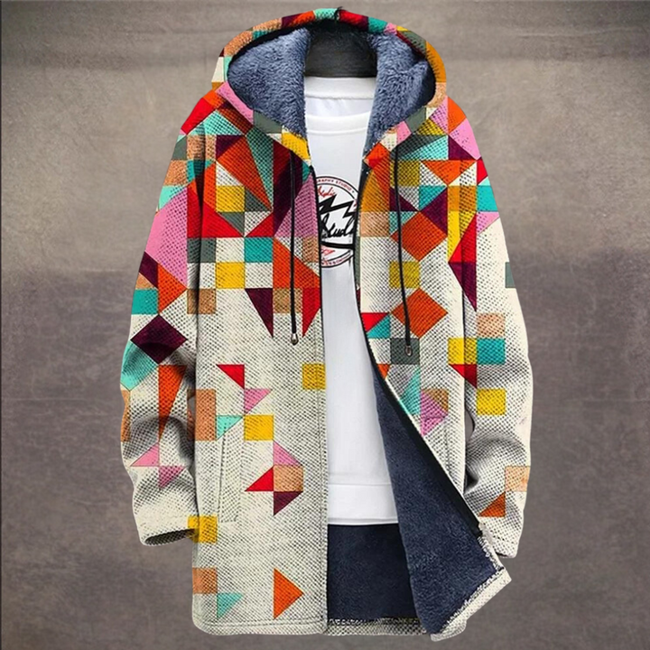Arturo - Bunte Strickjacke Im Retrostil für Männer