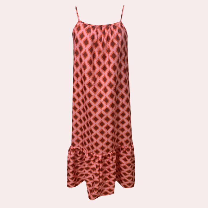 Kaya - Geometrischer Druck Ärmelloses Kleid für Damen