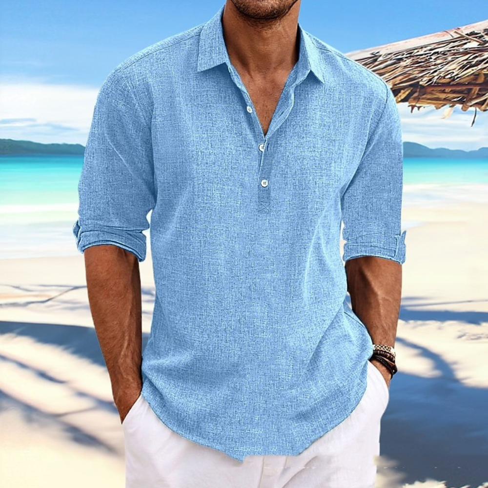 Luciano - Stilvolles Leichtes Button-Up Hemd für Herren