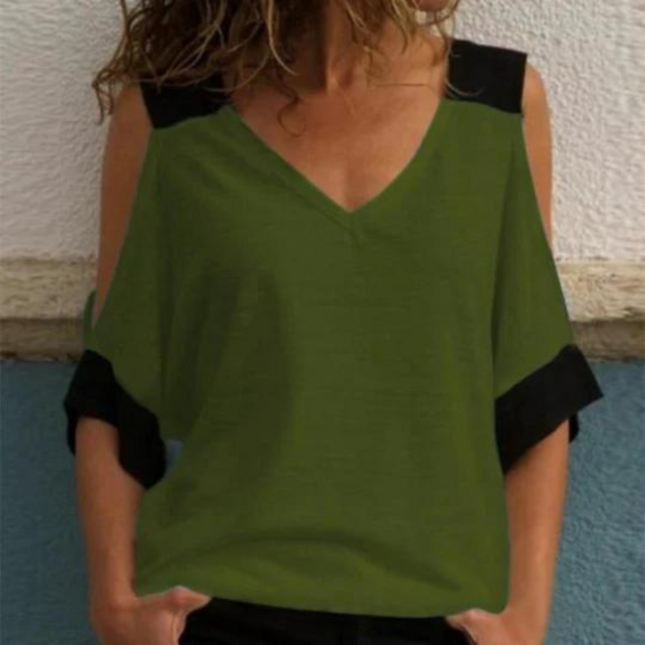 Elvira - Elegante Damenbluse mit Off-Shoulder-Design