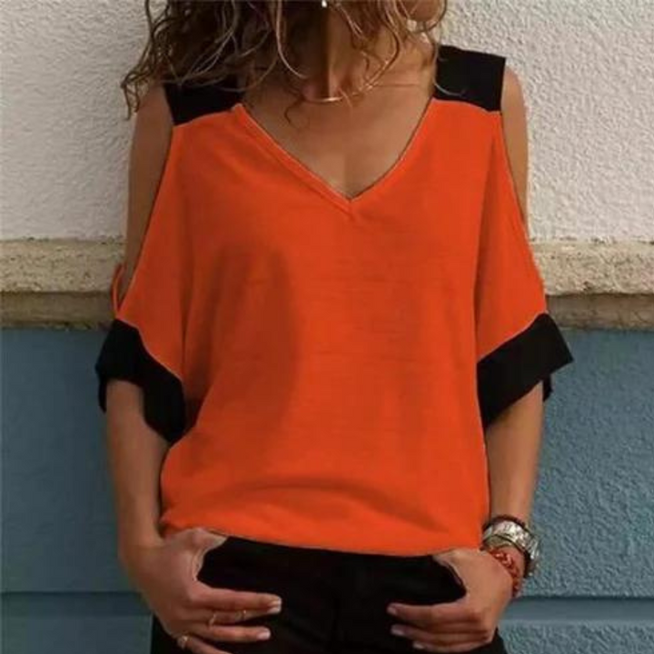 Elvira - Elegante Damenbluse mit Off-Shoulder-Design