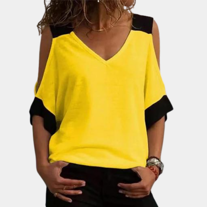 Elvira - Elegante Damenbluse mit Off-Shoulder-Design