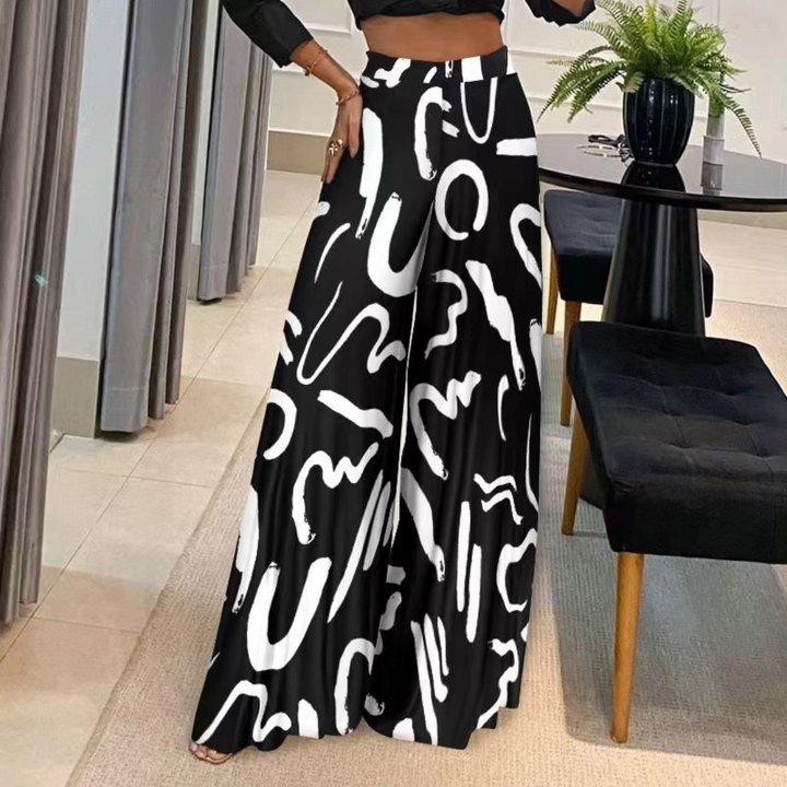Ruby - Damenhose mit Weitem Bein Und Ausdrucksstarker Ausstrahlung