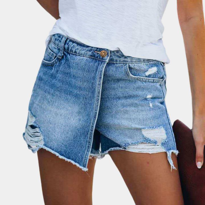 Hildegard - Stylische Zerschlissene Damen-Sommer-Shorts