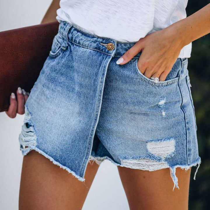 Hildegard - Stylische Zerschlissene Damen-Sommer-Shorts