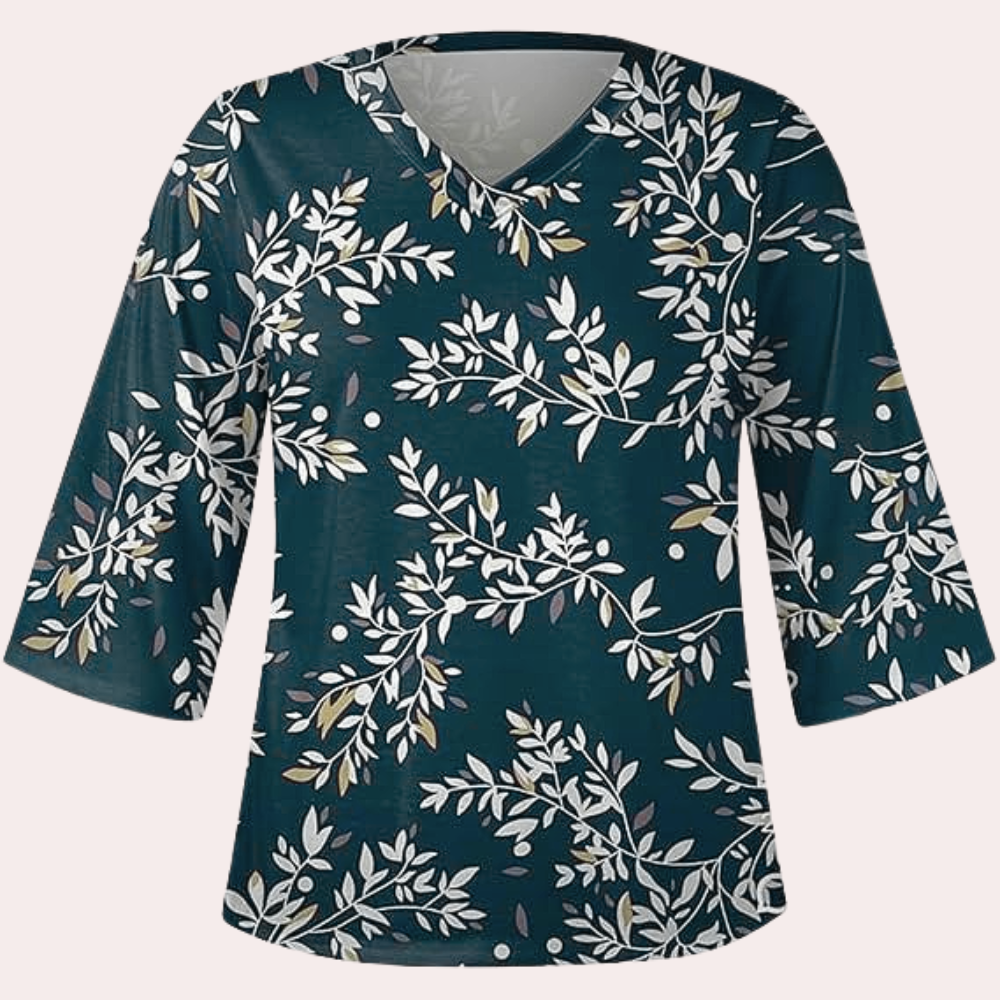 Thais - Elegante Und Bequeme Geblümte Bluse für Damen