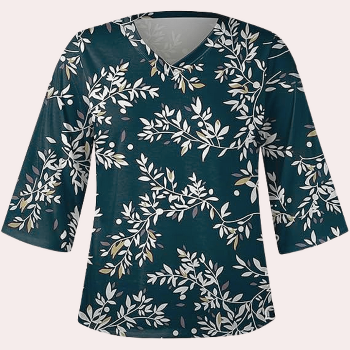 Thais - Elegante Und Bequeme Geblümte Bluse für Damen