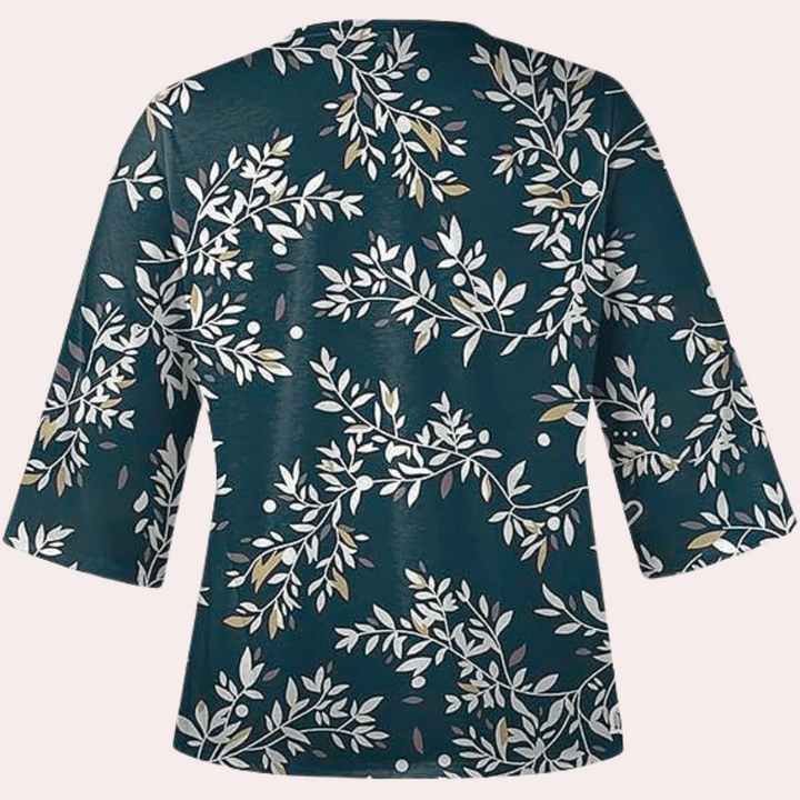 Thais - Elegante Und Bequeme Geblümte Bluse für Damen