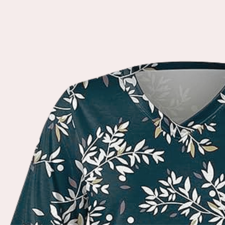 Thais - Elegante Und Bequeme Geblümte Bluse für Damen
