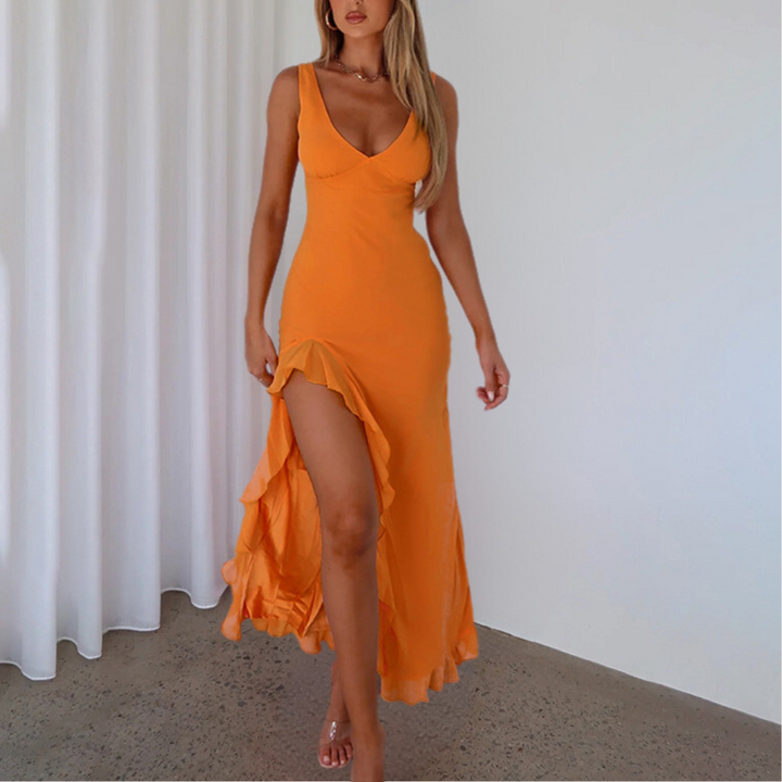 Ileana - Fließendes Langes Maxikleid für Damen
