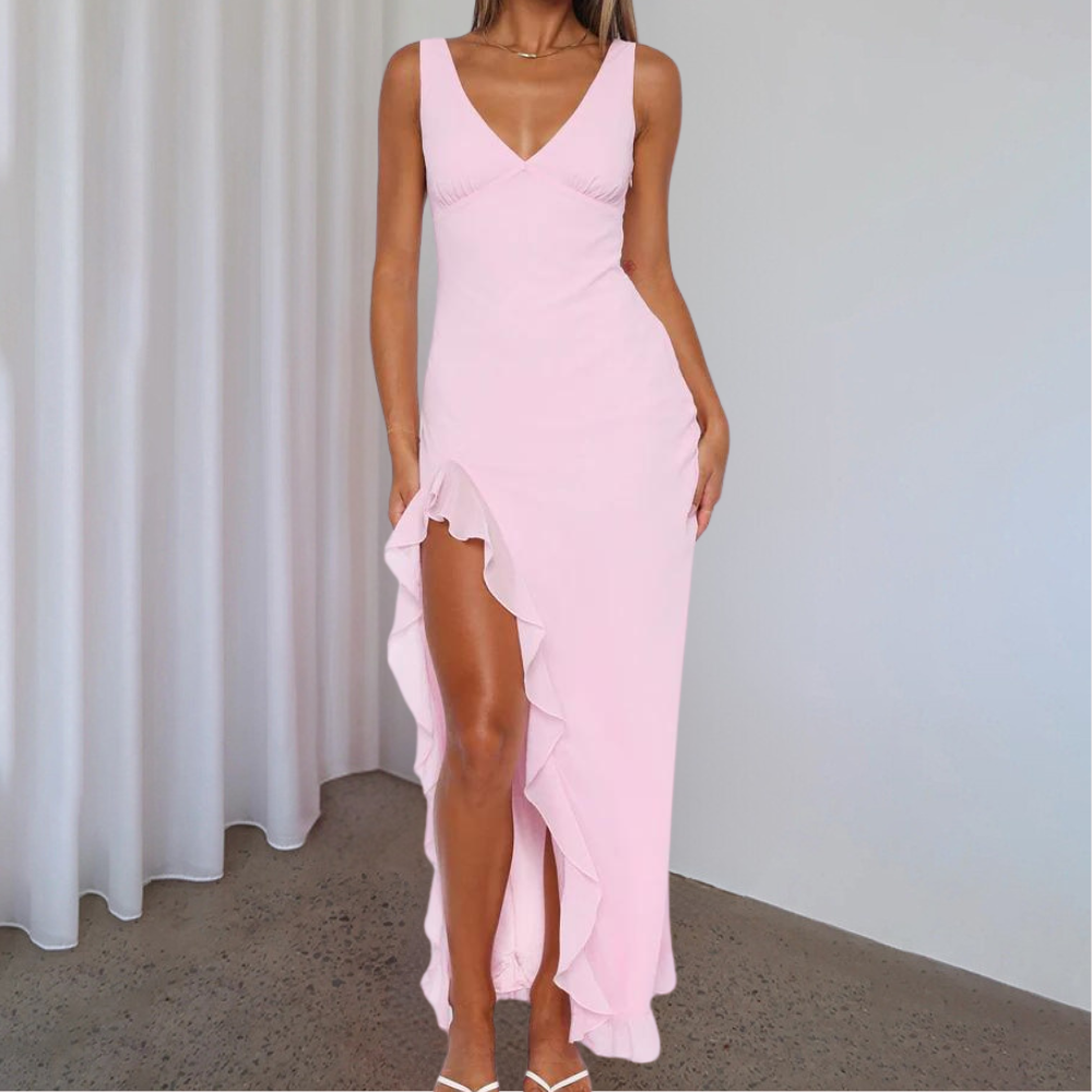 Ileana - Fließendes Langes Maxikleid für Damen