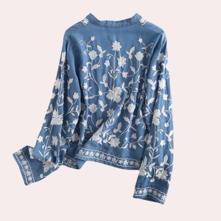 Breanne - Fein Bestickter Cardigan für Damen