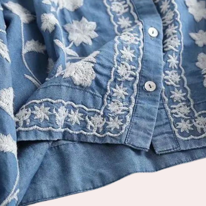 Breanne - Fein Bestickter Cardigan für Damen