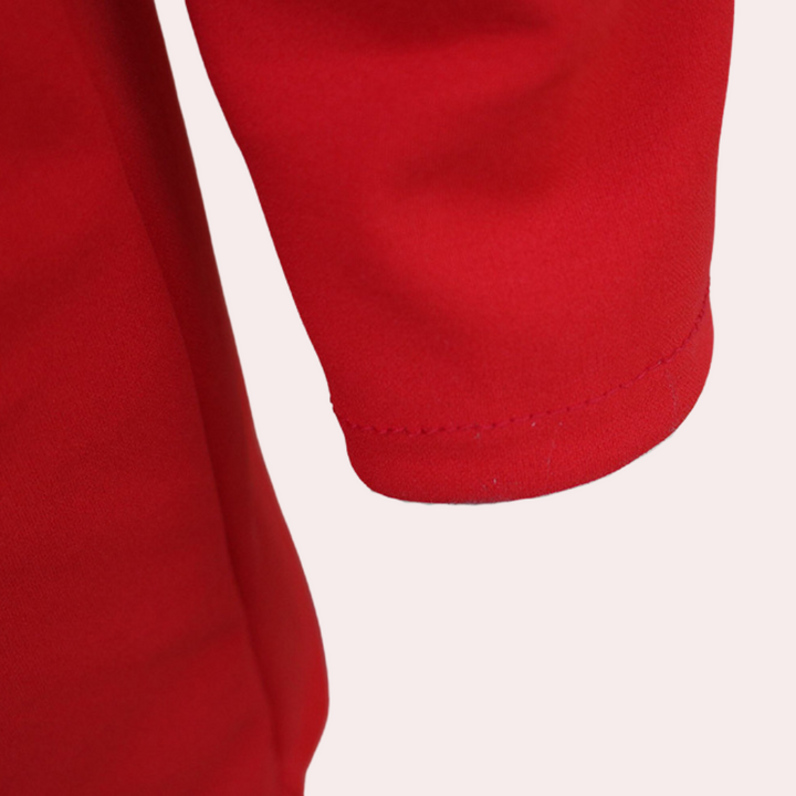 Rea - Raffiniertes Doppelreihiges Minikleid für Damen