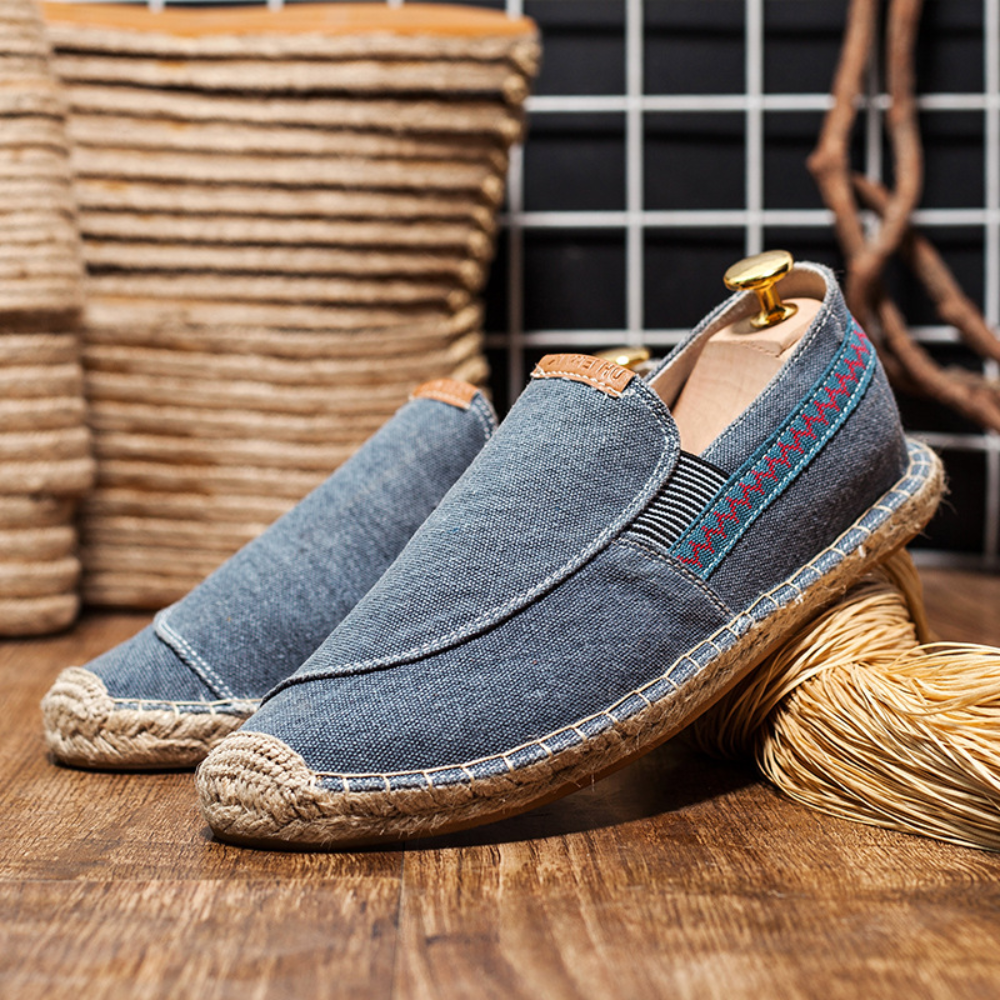 Gustl - Flache Herrenschuhe Im Vintage-Stil