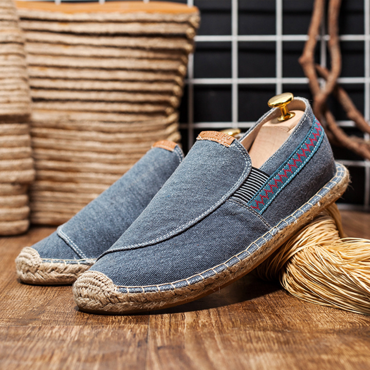 Gustl - Flache Herrenschuhe Im Vintage-Stil