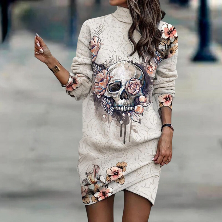 Venetia - Modisches Langärmeliges Kleid für Damen