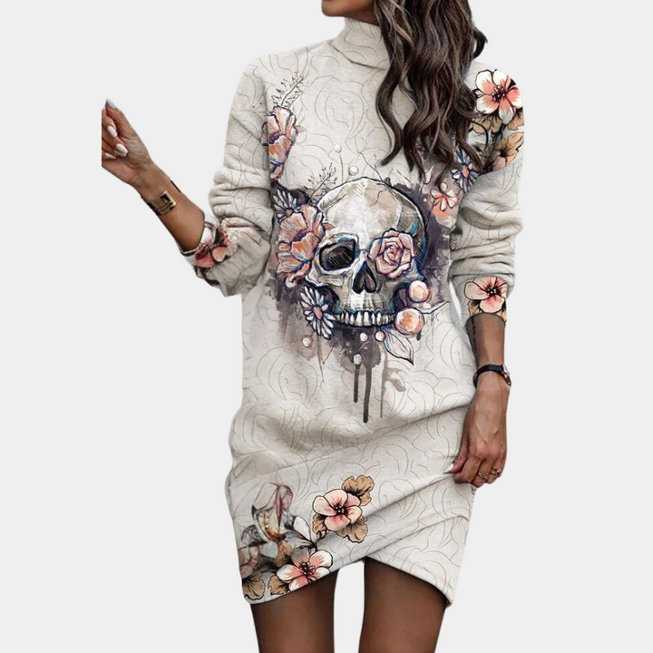 Venetia - Modisches Langärmeliges Kleid für Damen