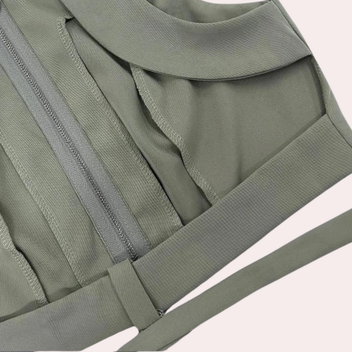 Lilian - Rückenfreies Oberteil Und Hosenset für Damen
