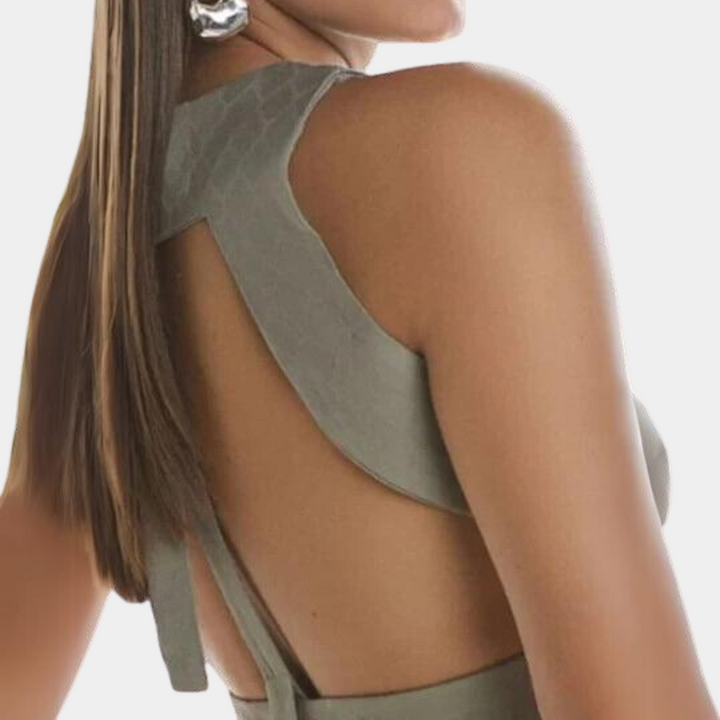 Lilian - Rückenfreies Oberteil Und Hosenset für Damen