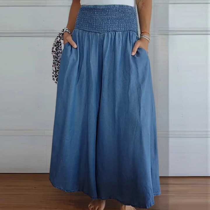 Perla - Modische Damenhose mit Weitem Gummibund