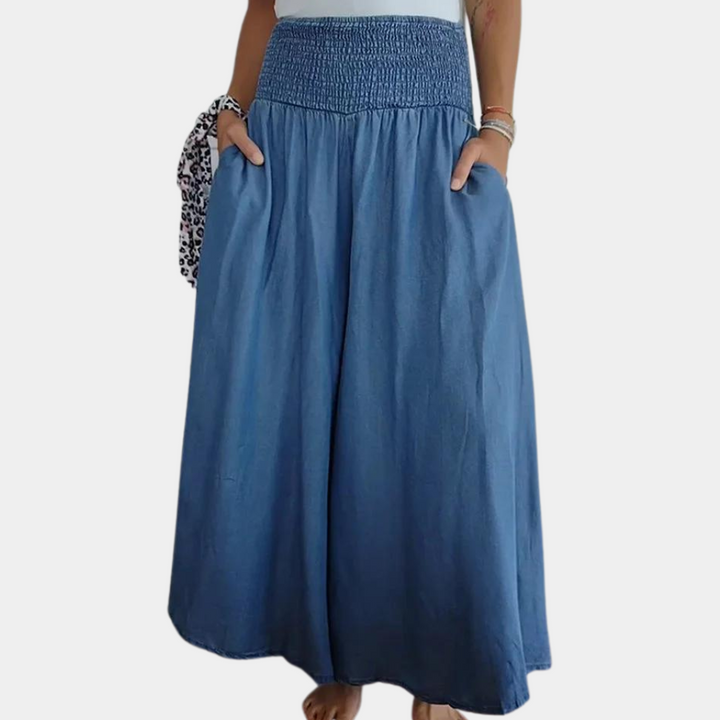 Perla - Modische Damenhose mit Weitem Gummibund