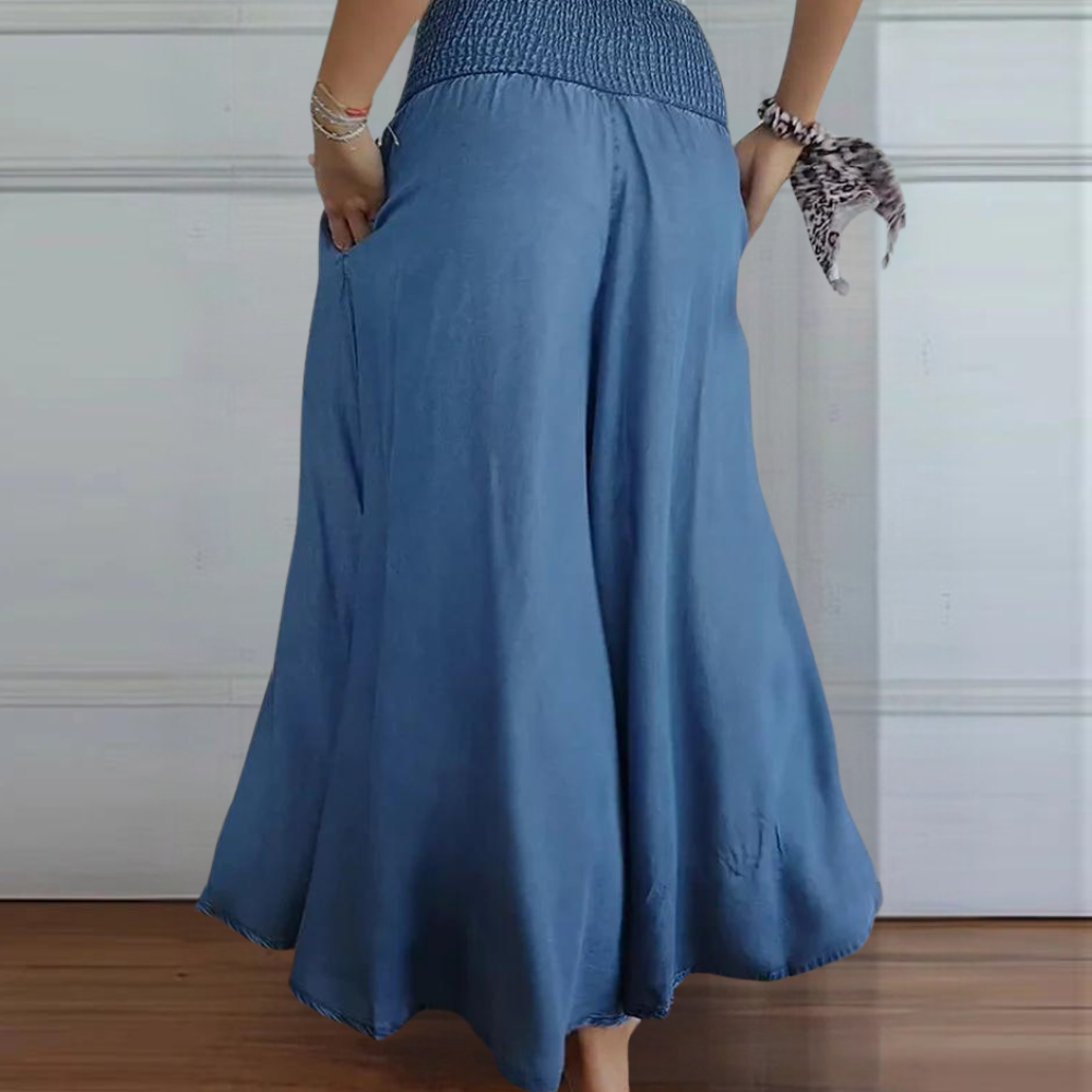 Perla - Modische Damenhose mit Weitem Gummibund