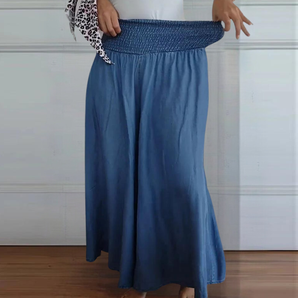 Perla - Modische Damenhose mit Weitem Gummibund