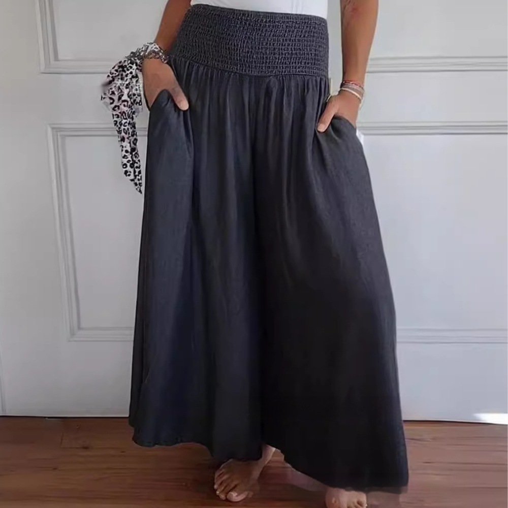 Perla - Modische Damenhose mit Weitem Gummibund