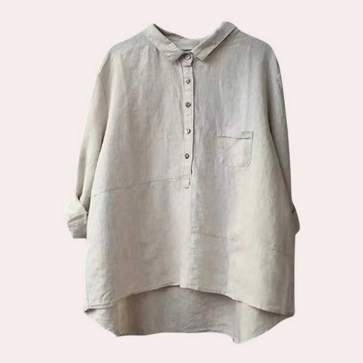 Rike - Entspanntes Langarm Hemden für Damen Im Oversize-Stil