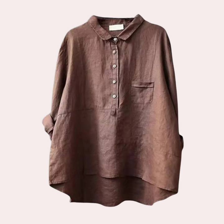 Rike - Entspanntes Langarm Hemden für Damen Im Oversize-Stil