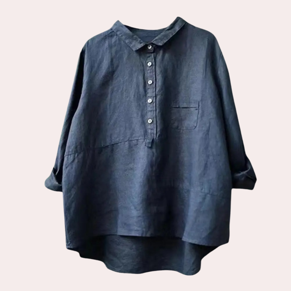Rike - Entspanntes Langarm Hemden für Damen Im Oversize-Stil