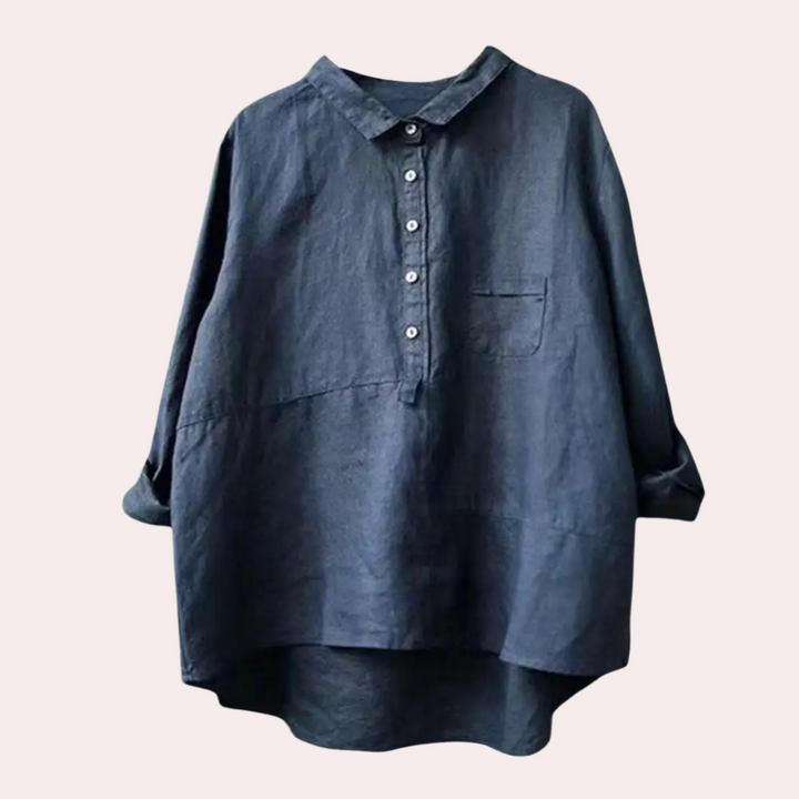 Rike - Entspanntes Langarm Hemden für Damen Im Oversize-Stil