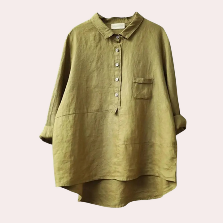 Rike - Entspanntes Langarm Hemden für Damen Im Oversize-Stil