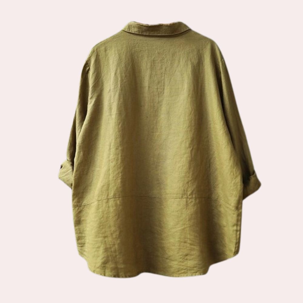 Rike - Entspanntes Langarm Hemden für Damen Im Oversize-Stil