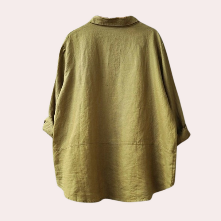 Rike - Entspanntes Langarm Hemden für Damen Im Oversize-Stil