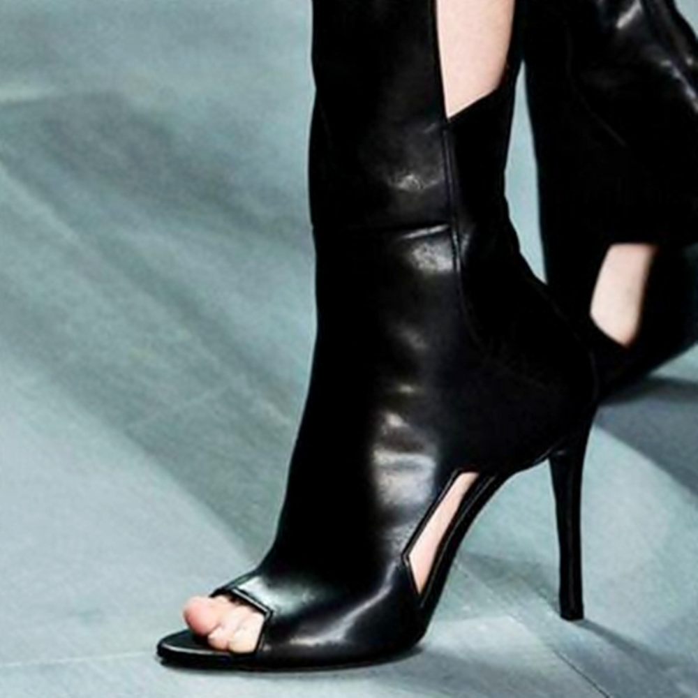 Laure – Auffällige Kniehohe Stilettostiefel für Damen